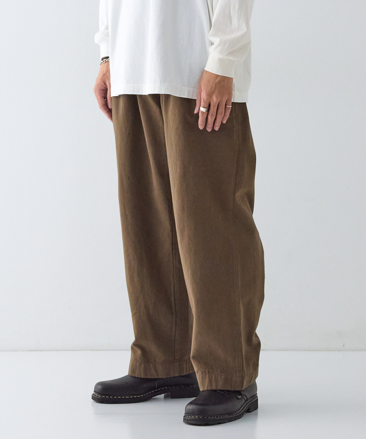 UpcycleLino] BASIC チノ2タックワイドパンツ new color｜nest Robe