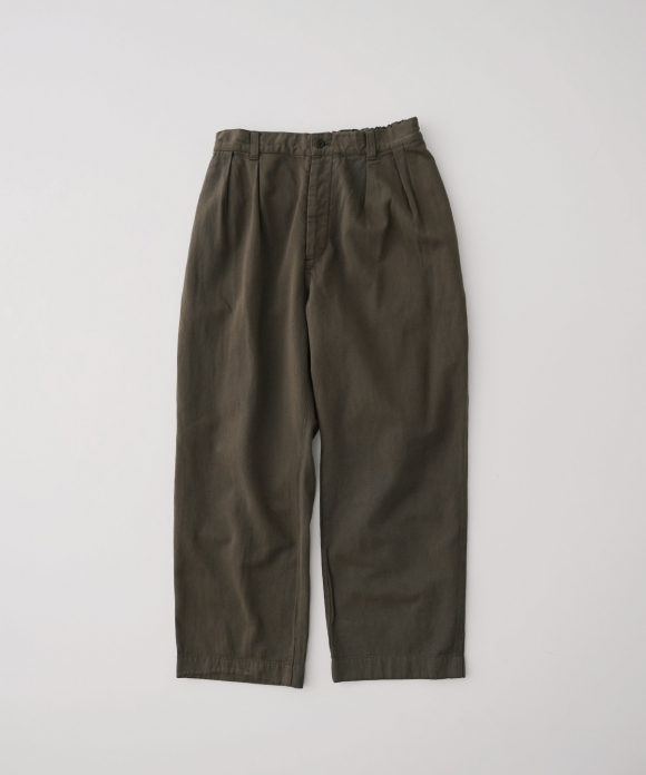 [UpcycleLino] BASIC チノ2タックワイドパンツ new color