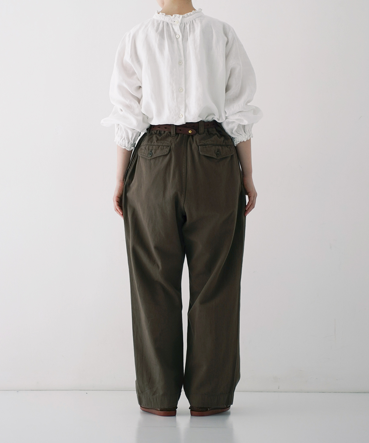 UpcycleLino] BASIC チノ2タックワイドパンツ new color｜nest