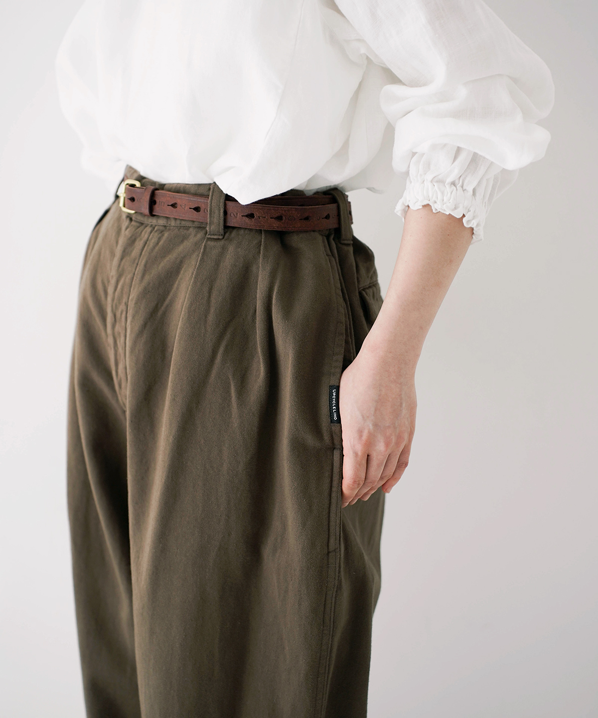 UpcycleLino] BASIC チノ2タックワイドパンツ new color｜nest Robe
