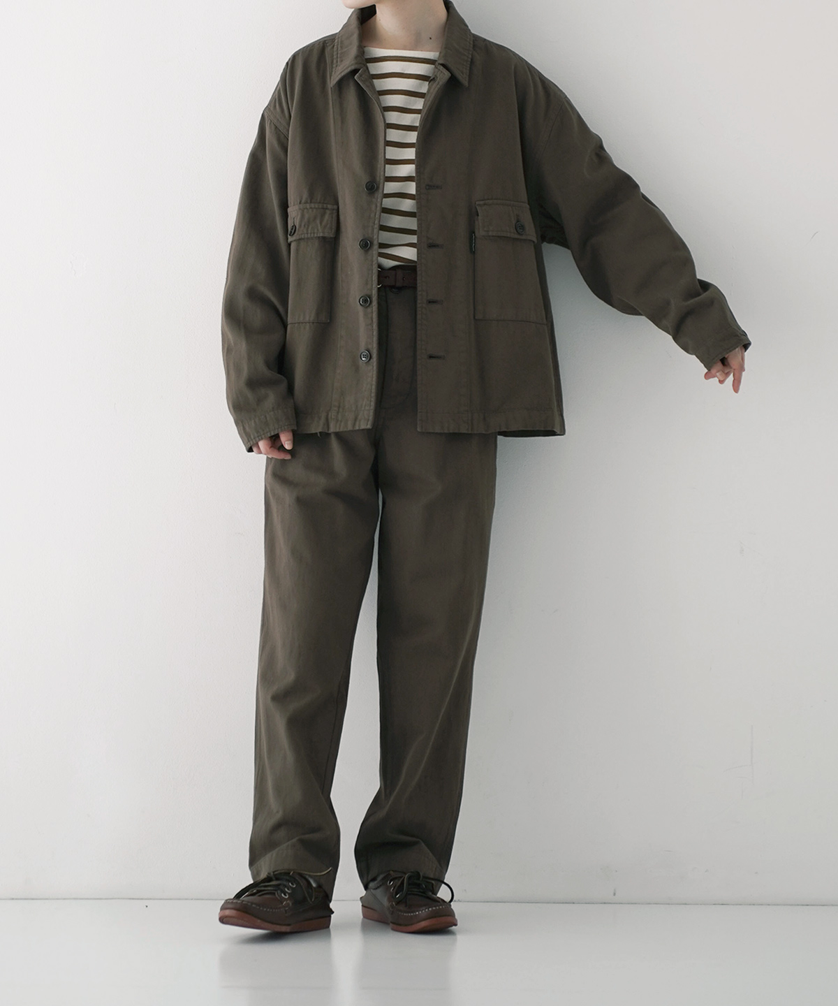 UpcycleLino] BASIC チノフィールドジャケット new color｜nest