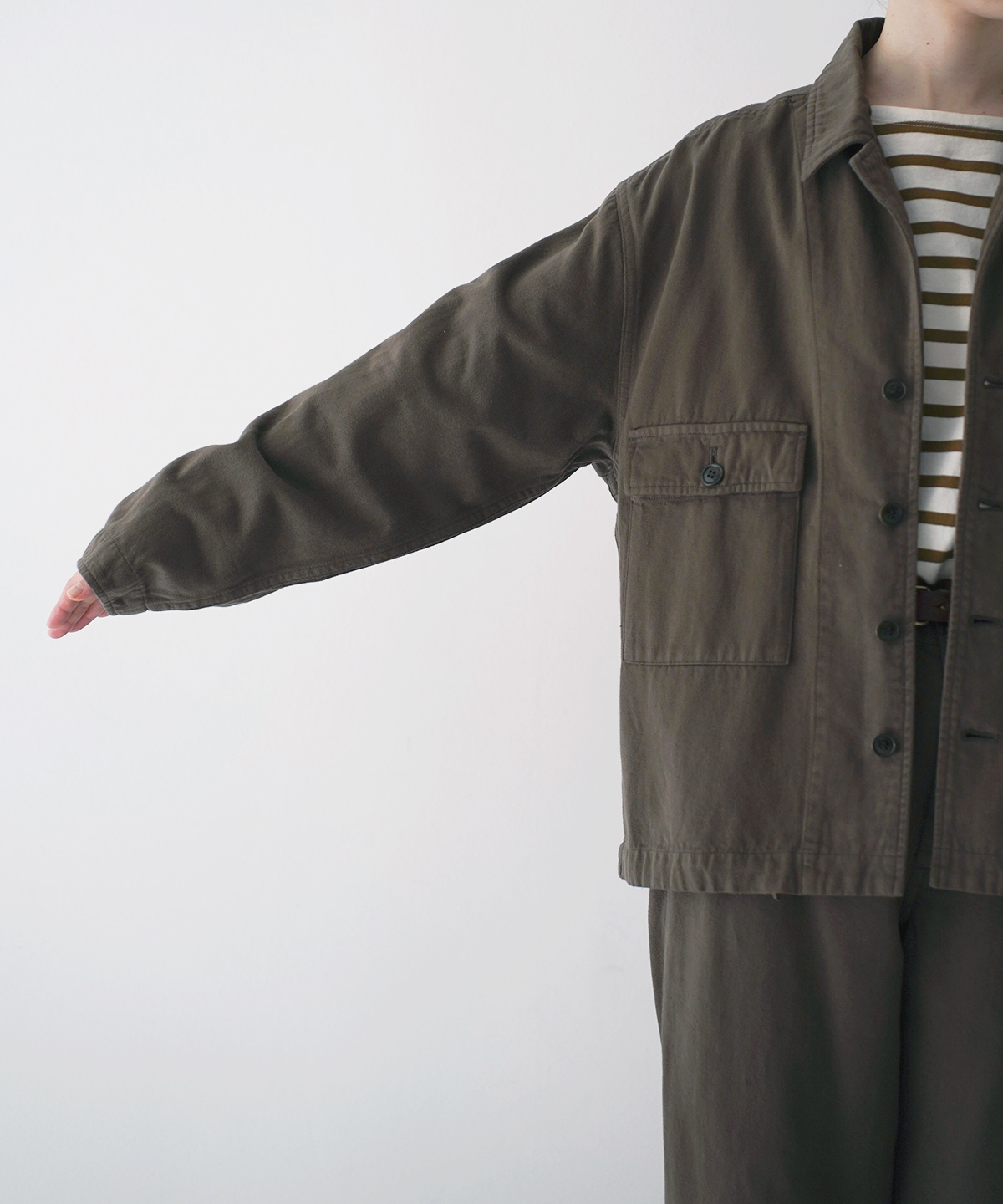 UpcycleLino】BASIC チノフィールドジャケット new color｜nest Robe