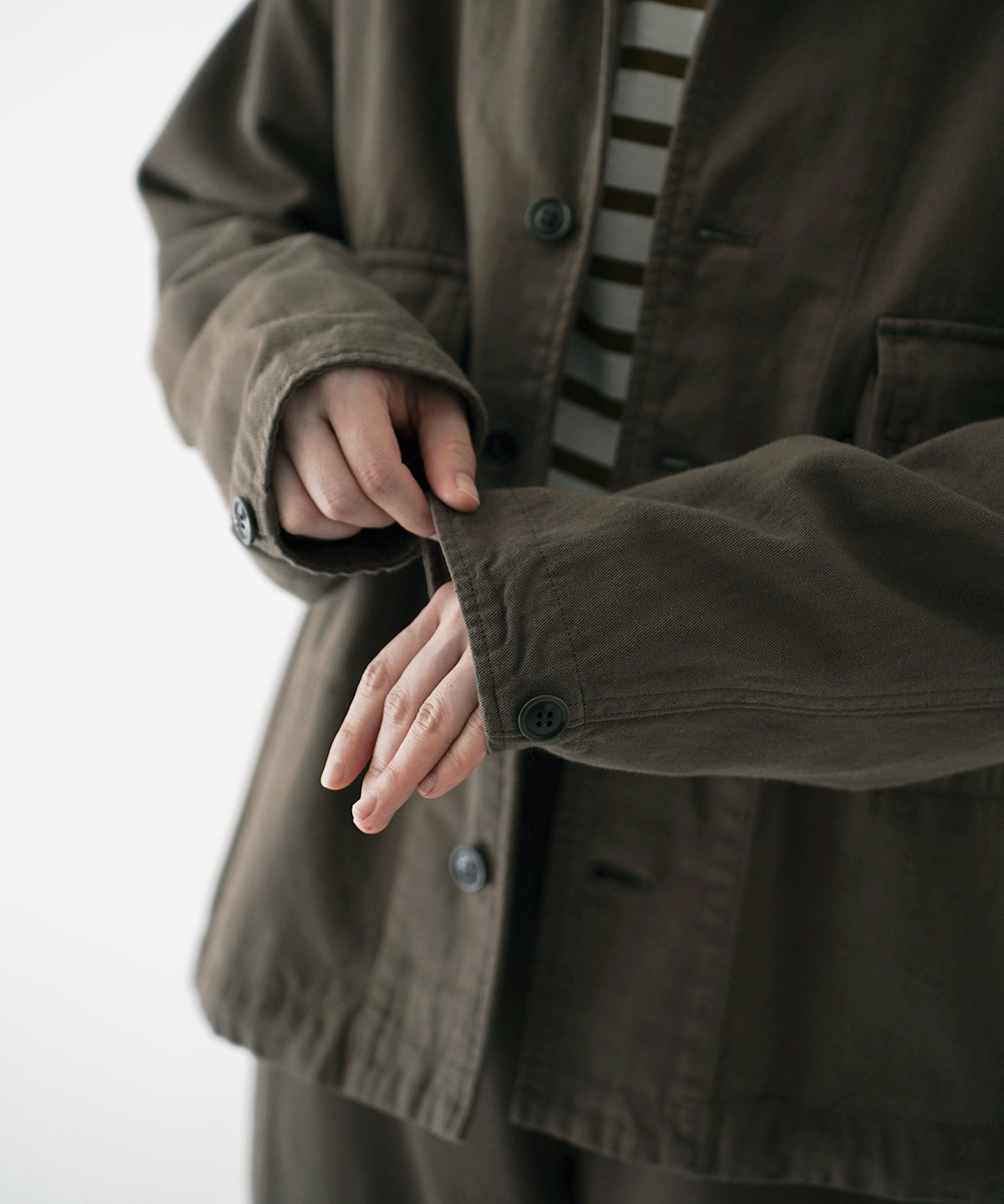 nest Robe UpcycleLino/BASICチノフィールドジャケット UpcycleLino] BASIC チノフィールドジャケット new color｜nest