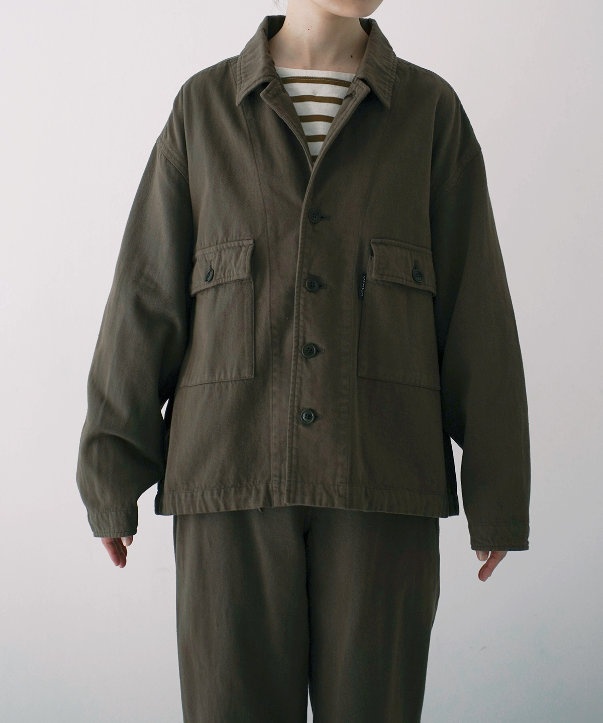 CONFECT BASIC チノフィールドジャケット サイズ2 UpcycleLino] BASIC チノフィールドジャケット new color｜nest