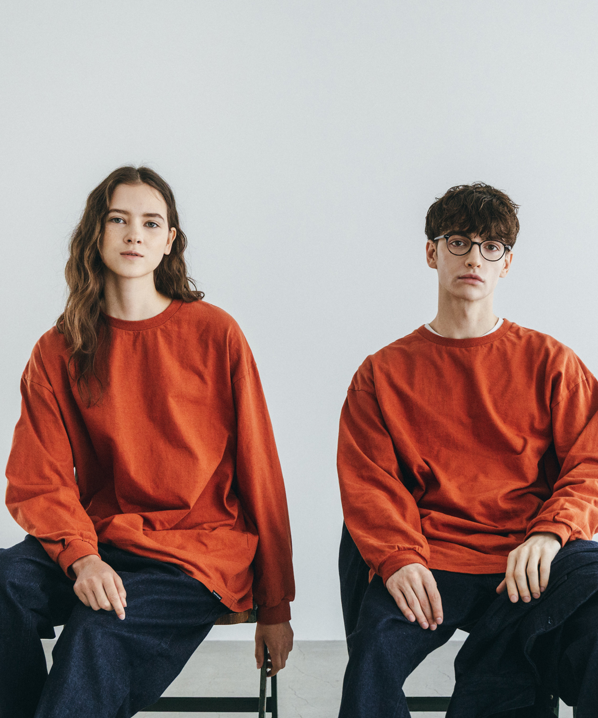UpcycleLino】BASIC 天竺長袖ビッグTee new color｜nest Robe
