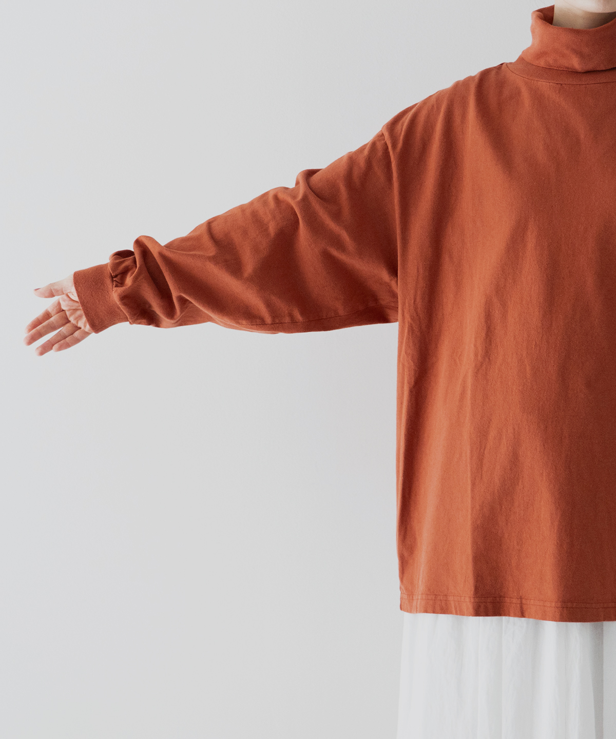 UpcycleLino] BASIC 天竺長袖ビッグタートル｜nest Robe / CONFECT