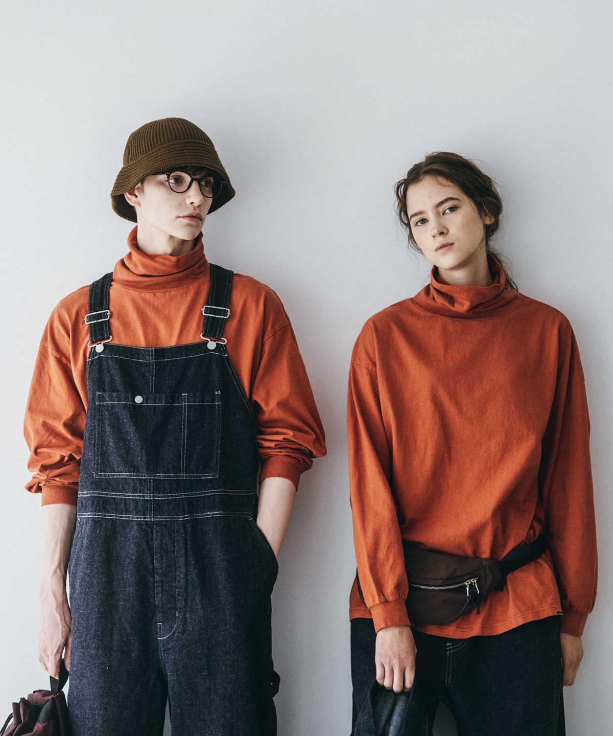 UpcycleLino] BASIC 天竺長袖ビッグタートル｜nest Robe / CONFECT