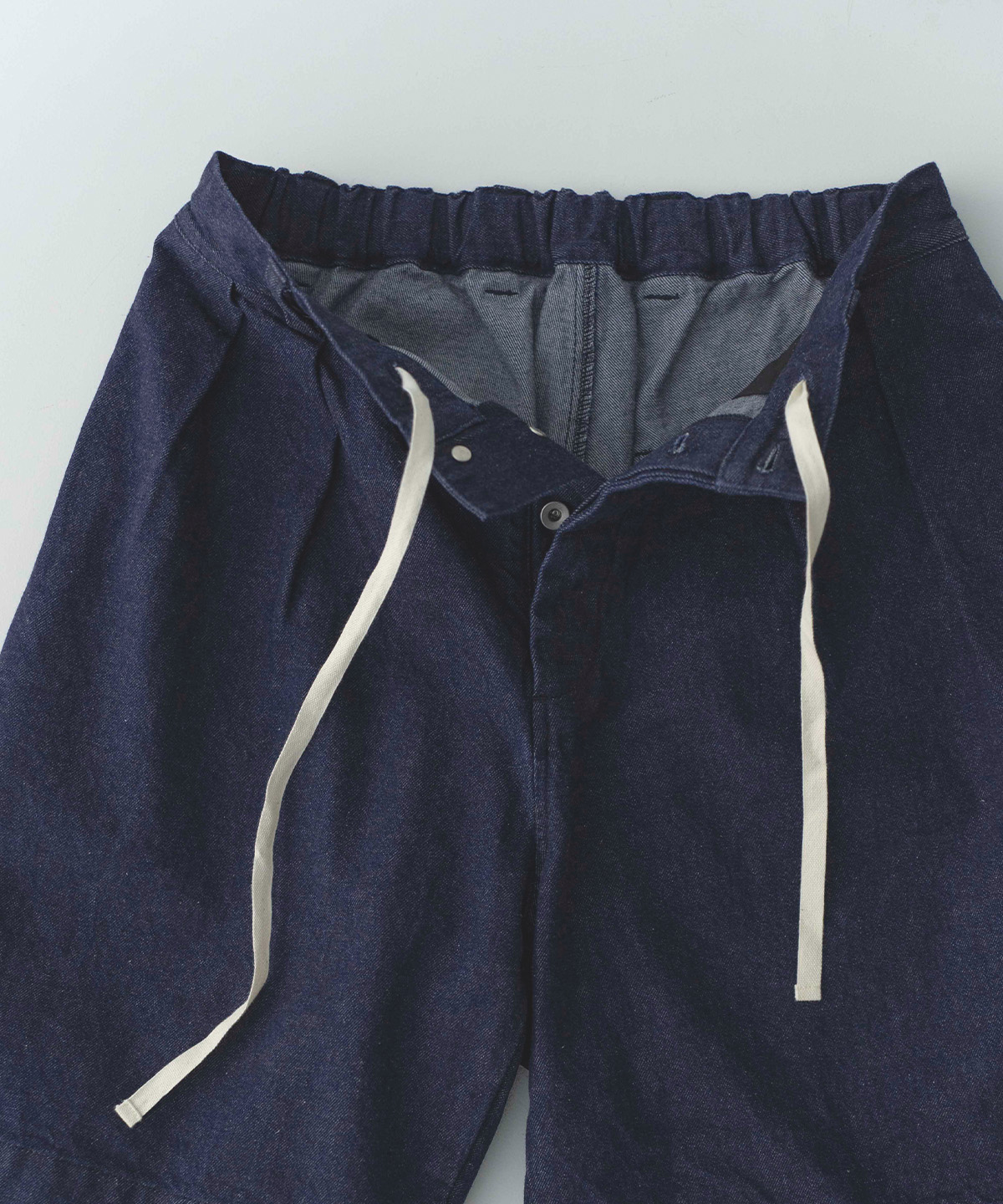 UpcycleLino] BASIC 9.5ozデニムイージーショーツ｜nest Robe