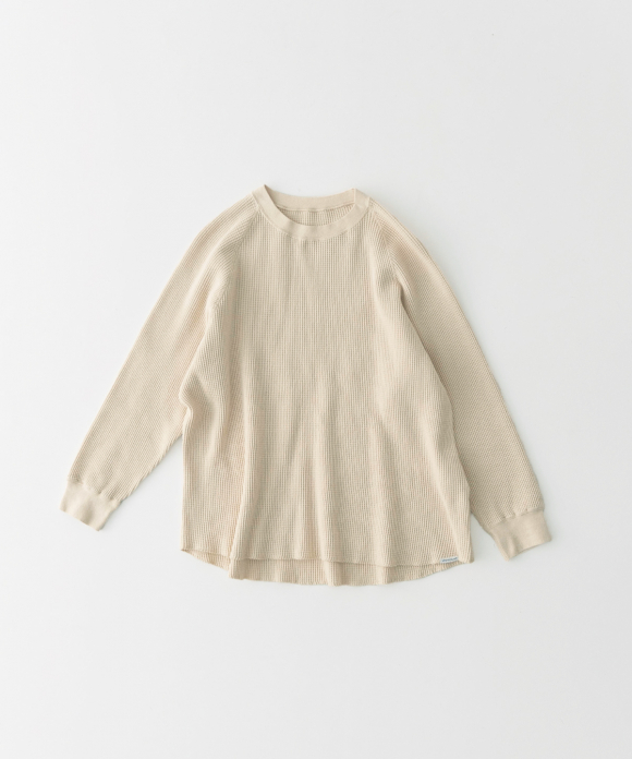 [UpcycleLino] BASIC ワッフルプルオーバー