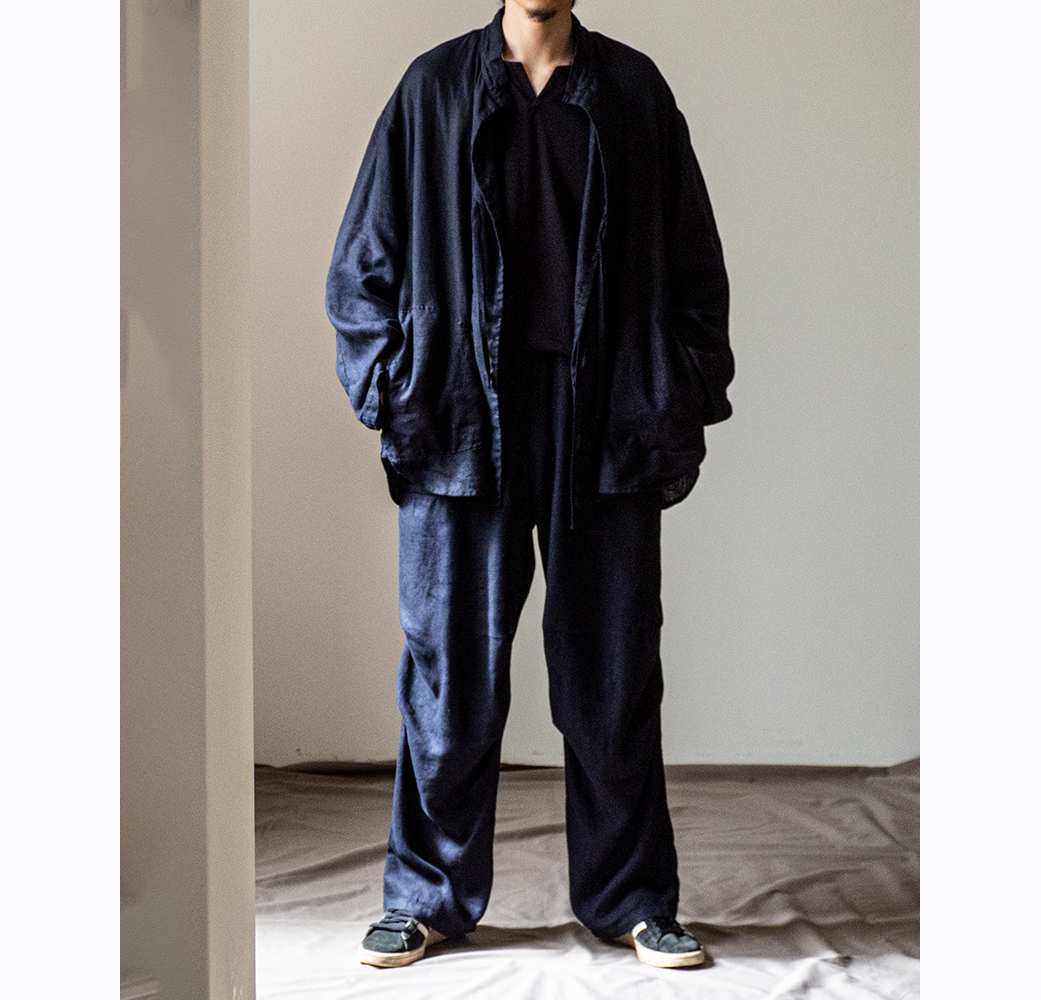 CottonPoplinOve【新品未使用】nest robe CONFECT リネンアムンゼンスモックシャツ